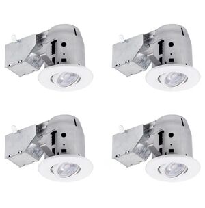 🌹Set of 4 White Recessed Ceiling Lights